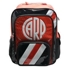 Mochila escolar River Plate carp diseño black