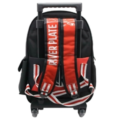 Mochila escolar River Plate diseño clasico con carro - comprar online