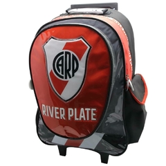 Mochila escolar River Plate escudo monumental con carro - Cresko
