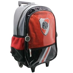 Mochila escolar River Plate club futbol equipo con carro en internet