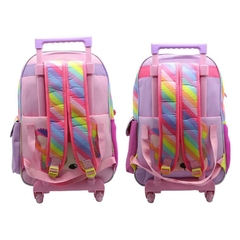 Mochila Escolar Simones Mushi shine con carro - comprar online