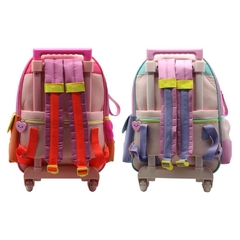 Mochila escolar Simones Mushi heart con carro - comprar online