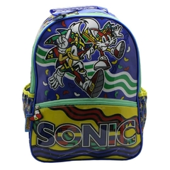 Mochila escolar Sonic diseño sega