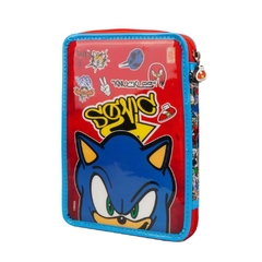 Cartuchera escolar Sonic comic - tienda online