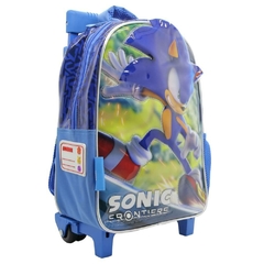 Mochila escolar Sonic frontiers para primaria con carro en internet