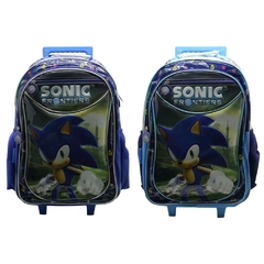 Mochila escolar Sonic frontiers con carro