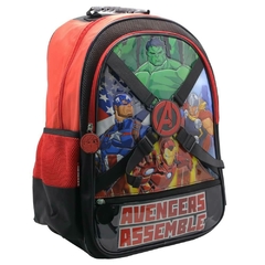 Mochila Escolar Avengers Marvel iron man hulk poder - Cresko