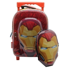Mochila Marvel Avengers Iron man con careta con carro