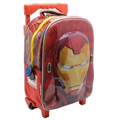 Mochila Marvel Avengers Iron man con careta con carro en internet