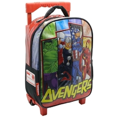 Mochila Escolar Avengers Marvel poderosos heroes con carro - Cresko