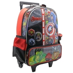 Mochila Escolar Avengers Marvel super logo con carro - Cresko