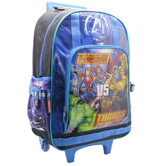 Mochila Escolar Avengers Marvel iron man hulk poder carro en internet