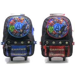 Mochila Escolar Avengers Marvel vs thanos con carro