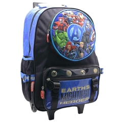 Mochila Escolar Avengers Marvel vs thanos con carro en internet