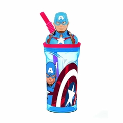 Vaso Para Niños Infantil Sorbete Capitán América