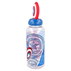 Botella con tapa a rosca capitán américa marvel avengers en internet