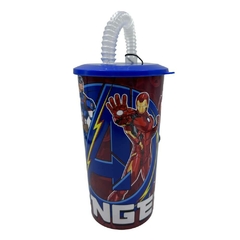 Vaso infantil con tapa y sorbete Marvel avengers heroes