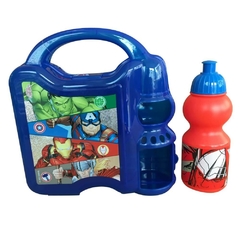 Lunchera escolar de plástico trae botella cresko Avengers - comprar online