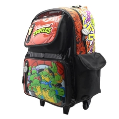 Mochila escolar Tortugas Ninja graffiti con carro - Cresko