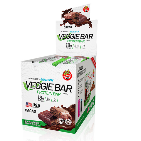 Barra Proteica Vegana Veggie Brownie Gentech