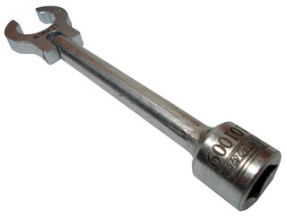 Chave estriada de 22 mm com encaixe de 1/2 pol. articulada para soltar sondas lambda - RAVEN - 101009