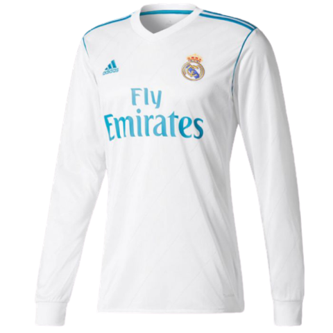 Camisa Manga Longa Real Madrid/Casa - 17/18 - Retrô