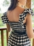 vestido Graça xadrez na internet