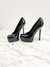 Scarpin Yves Saint Laurent Preto Verniz 35/36Br