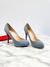 Scarpin Louboutin Camurça Azul 35/36Br - loja online