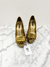 Peep Toe Louis Vuitton Dourado 37Br