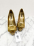 Peep Toe Louis Vuitton Dourado 37Br - comprar online