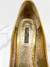 Peep Toe Louis Vuitton Dourado 37Br - comprar online