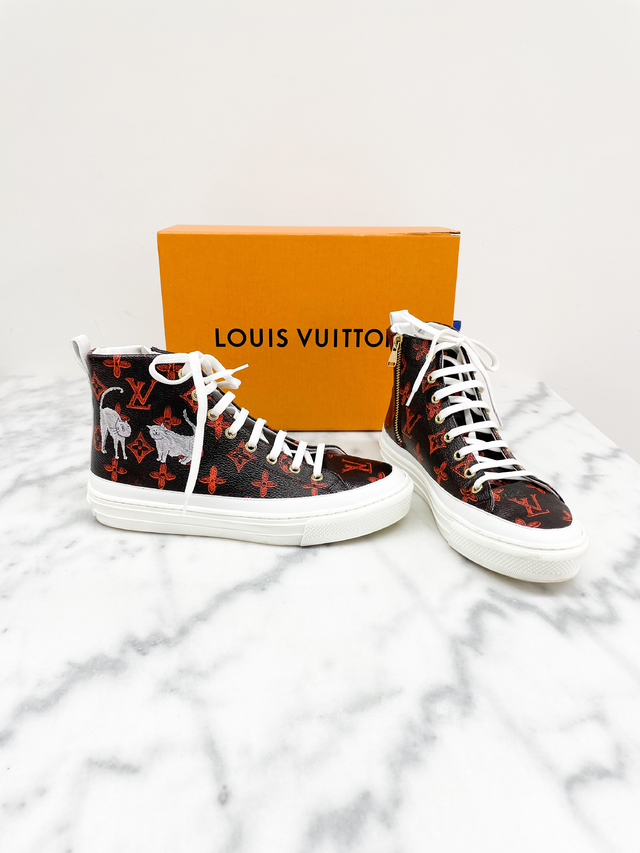 Louis Vuitton Catogram Stellar High Top Sneakers