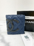 Carteira Chanel Cambon Logo Azul