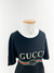 Camiseta Gucci Logo Web Preta Tam.M na internet