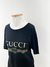Camiseta Gucci Logo Web Preta Tam.M - Brechó Closet de Luxo