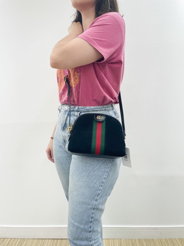 Bolsa Gucci Ophidia GG Preta Original