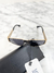 Óculos Moschino Slim Preto e Dourado - Brechó Closet de Luxo