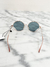 Óculos Moschino Bear Round Rosê na internet