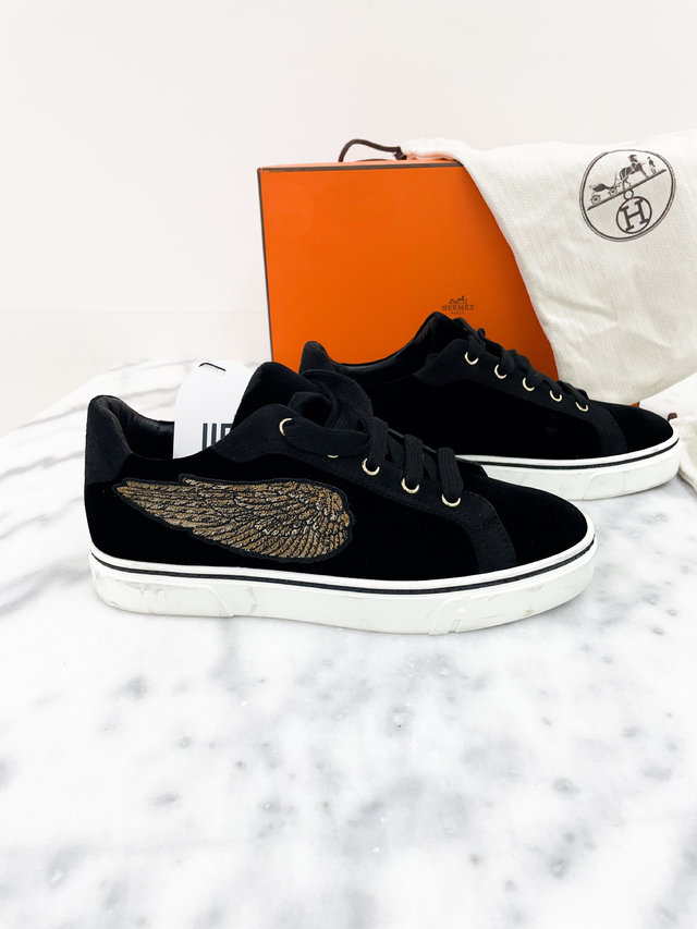 T nis Herm s Velvet Wing Preto Original