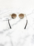Óculos Valentino Aviador Perforated Marrom - Brechó Closet de Luxo