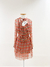 Vestido Dior Silk Pied de Poule Orange Pink Tam.P - loja online