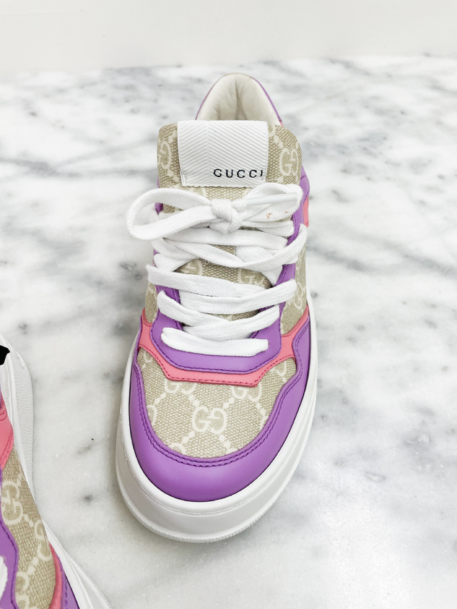 Tenis Gucci Chunky Trainers GG Supreme Monograma 34Br