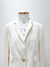 Blazer Versace Off White Logo Tam.G - Brechó Closet de Luxo