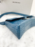 Bolsa Balenciaga Hourglass Croco Azul - comprar online