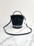 Bolsa Balenciaga Wheel XS Drawstring Bucket Logo Preta na internet