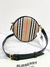 Bolsa Burberry Louise Icon Stripe Round Xadrez e Preta