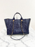 Bolsa Chanel Deauville Caviar Large Studded Logo Azul Marinho - Brechó Closet de Luxo