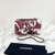 Bolsa Chanel Floral Print Single Flap Vinho e Off White - CHIP