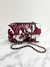 Imagem do Bolsa Chanel Floral Print Single Flap Vinho e Off White - CHIP